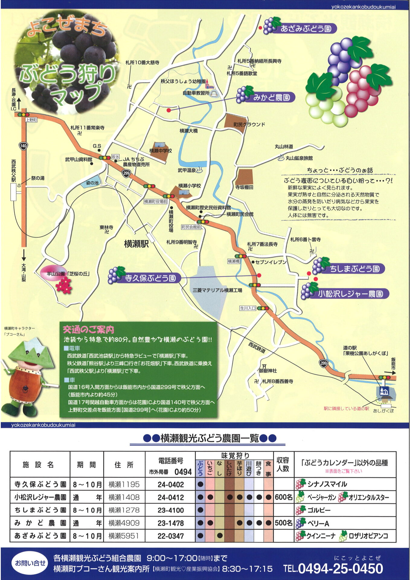 終了】ぶどう情報2025 - 歩楽～里（ぶら～り）よこぜ